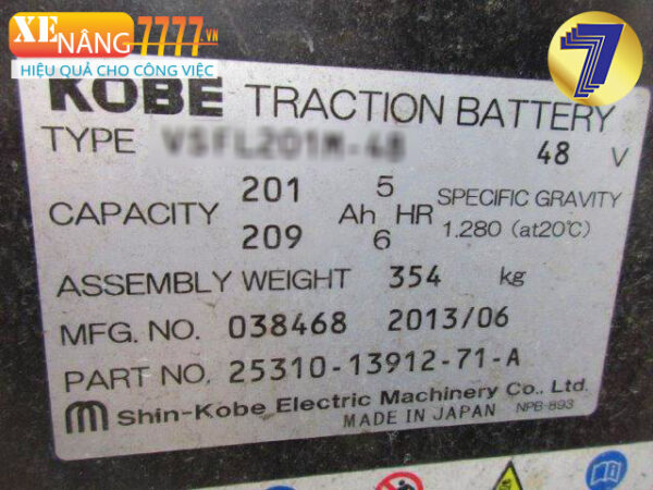 Xe nâng điện đứng lái TOYOTA 7FBR10