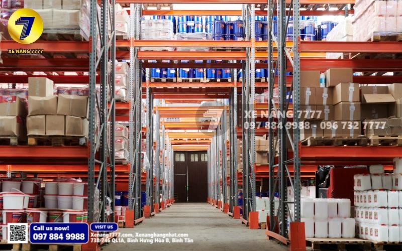 Xác định chiều cao kho kệ để lựa chọn khung nâng phù hợp khi mua xe nâng cũ