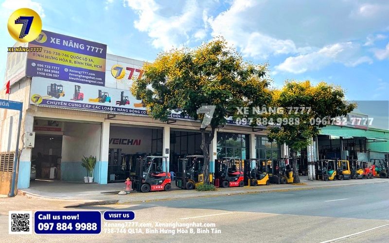 Xe nâng 7777 - đơn vị cung cấp sản phẩm uy tín, đảm bảo