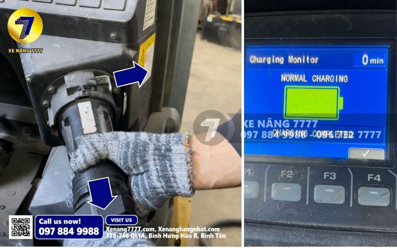 Bước 6: Kết thúc sạc