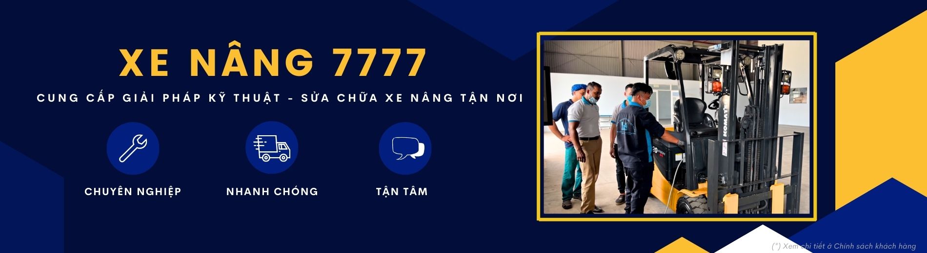 Dịch vụ sửa chữa xe nâng hàng tại Xe nâng 7777
