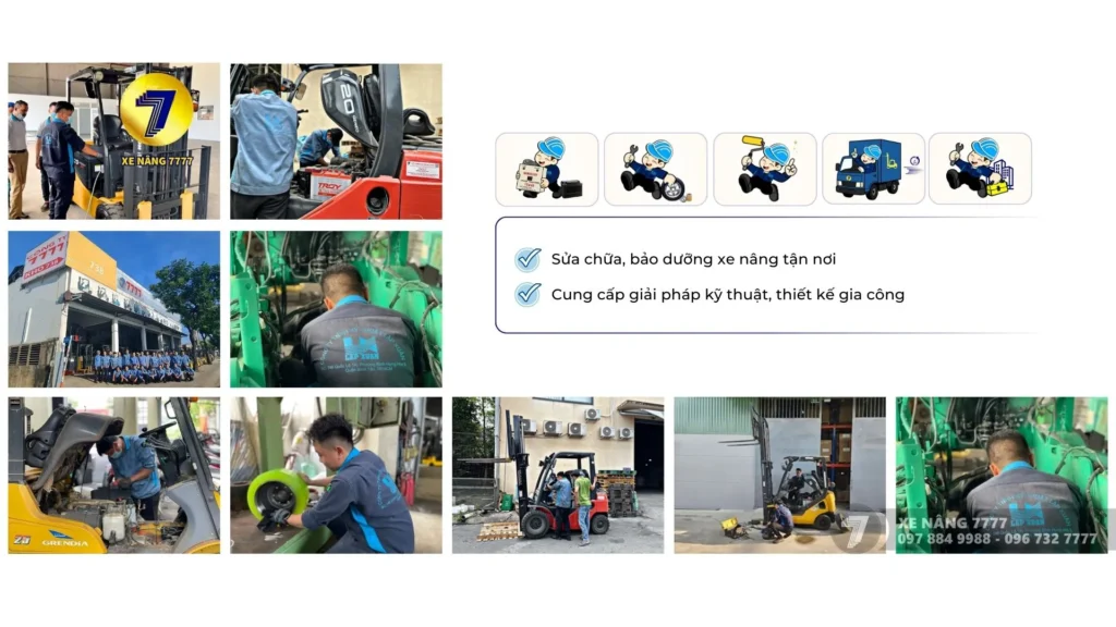 Dịch vụ bảo dưỡng định kỳ, sửa chữa xe nâng tận nơi
