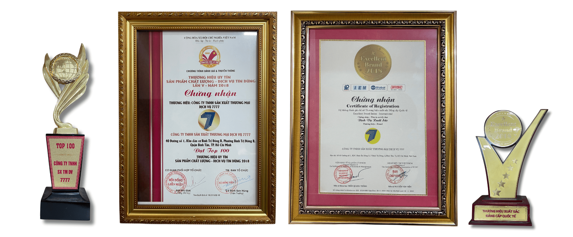 chứng nhận chất lượng xe nâng 7777