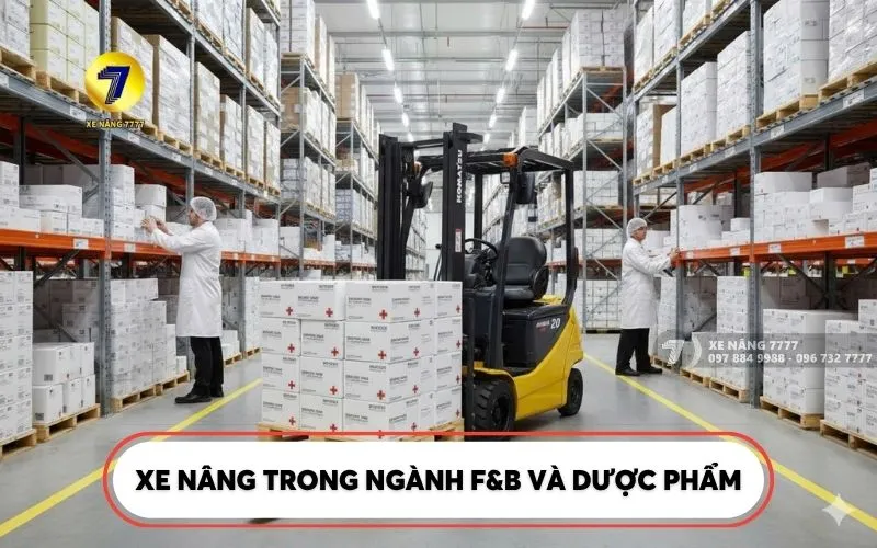 Xe nâng cho ngành dược phẩm và F&B