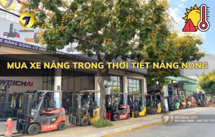 chọn xe nâng trong thời tiết nắng nóng