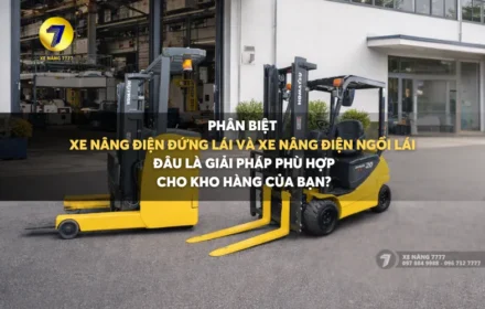 Cùng XE NÂNG 7777 phân biệt xe nâng điện đứng lái và xe nâng điện ngồi lái