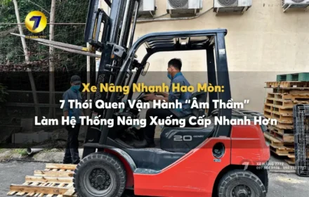 xe nâng nhanh hao mòn