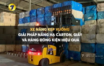 Xe nâng kẹp giấy - xe nâng kẹp vuông
