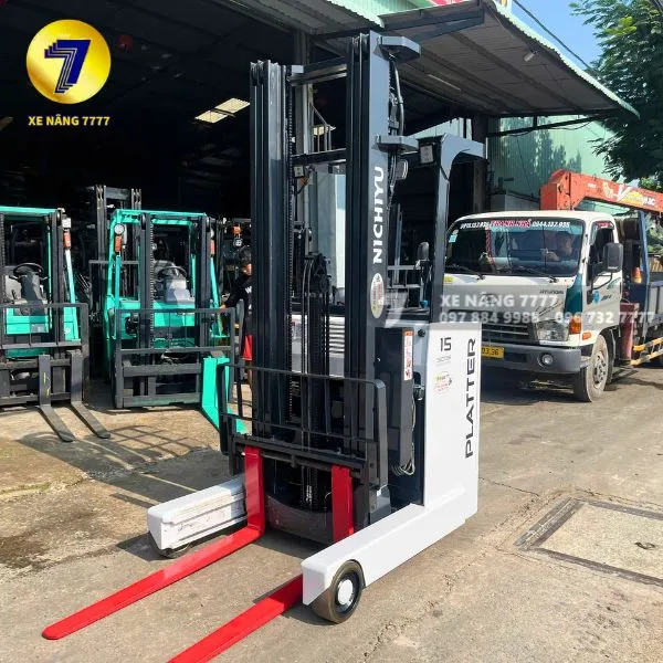 Xe Nâng Điện Đứng Lái 1.5 Tấn NICHIYU FBRMW15-80B-600M